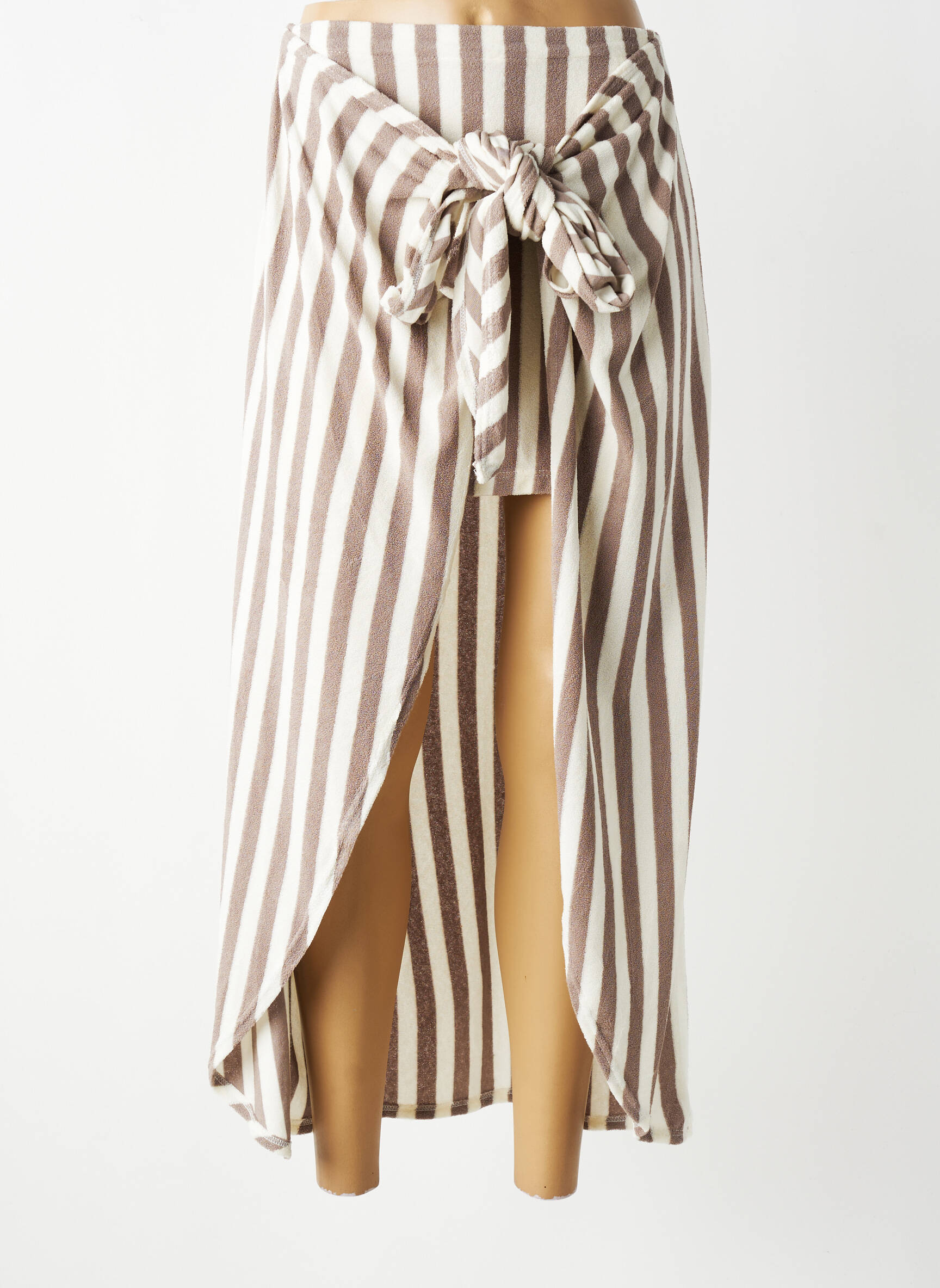 Jupe longue taille normale gris JS MILLENIUM femme