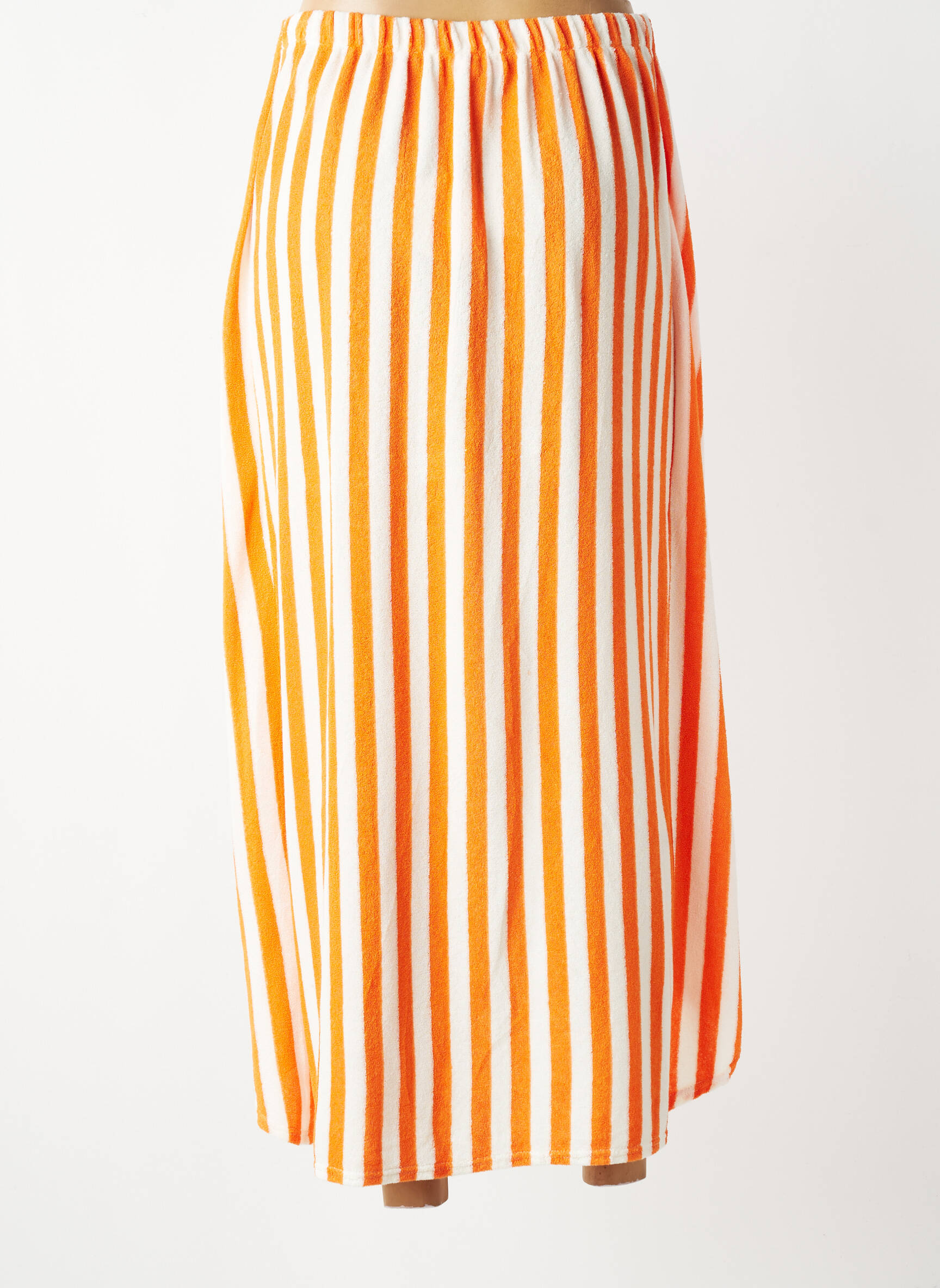 Jupe longue taille normale orange JS MILLENIUM femme