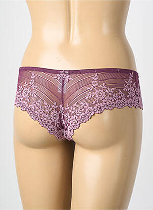 Tanga légère et transparente violet WACOAL femme