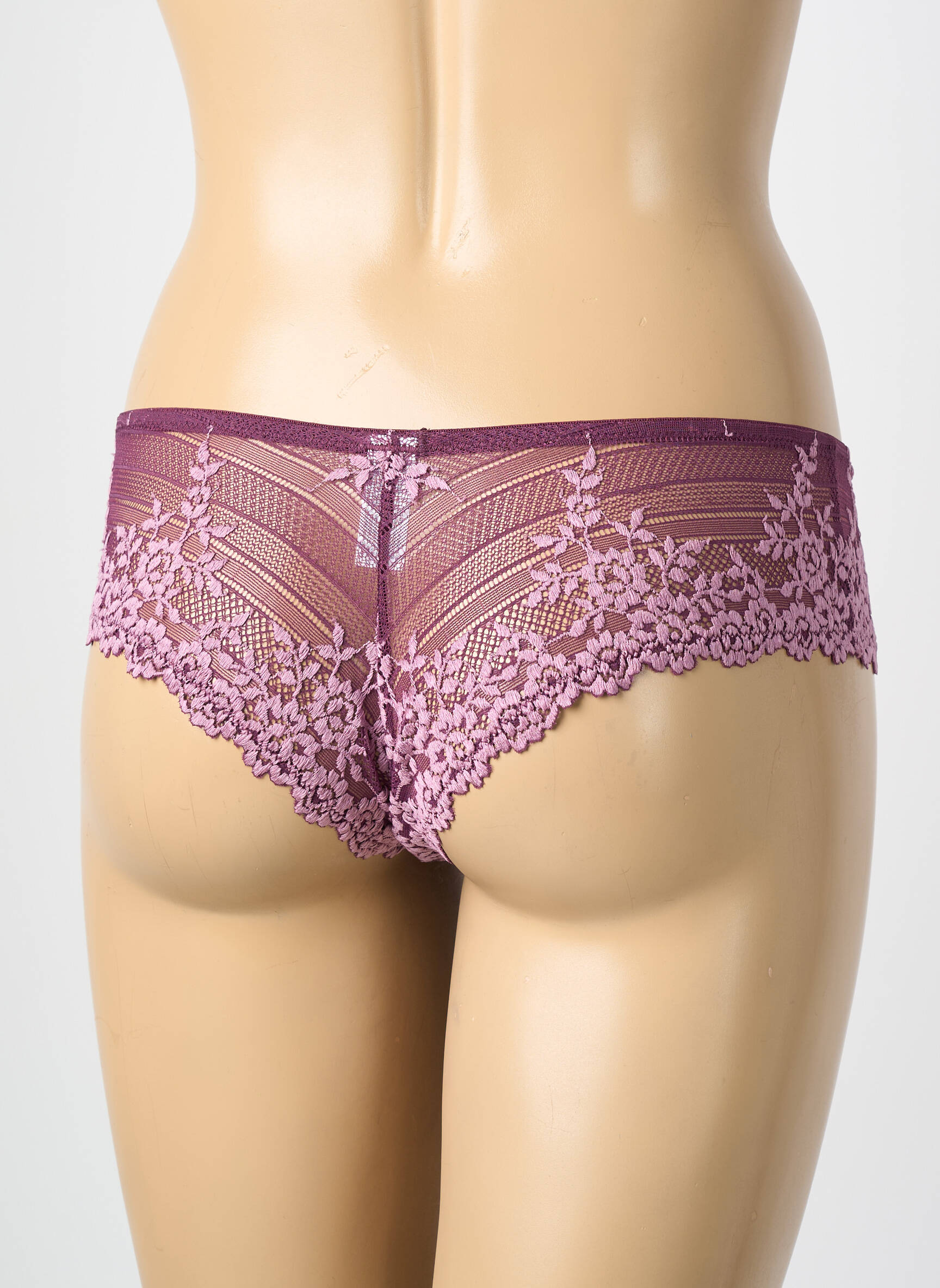 Tanga légère et transparente violet WACOAL femme