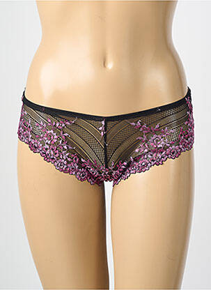 Tanga légère et transparente noir WACOAL femme