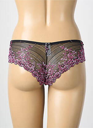 Tanga légère et transparente noir WACOAL femme