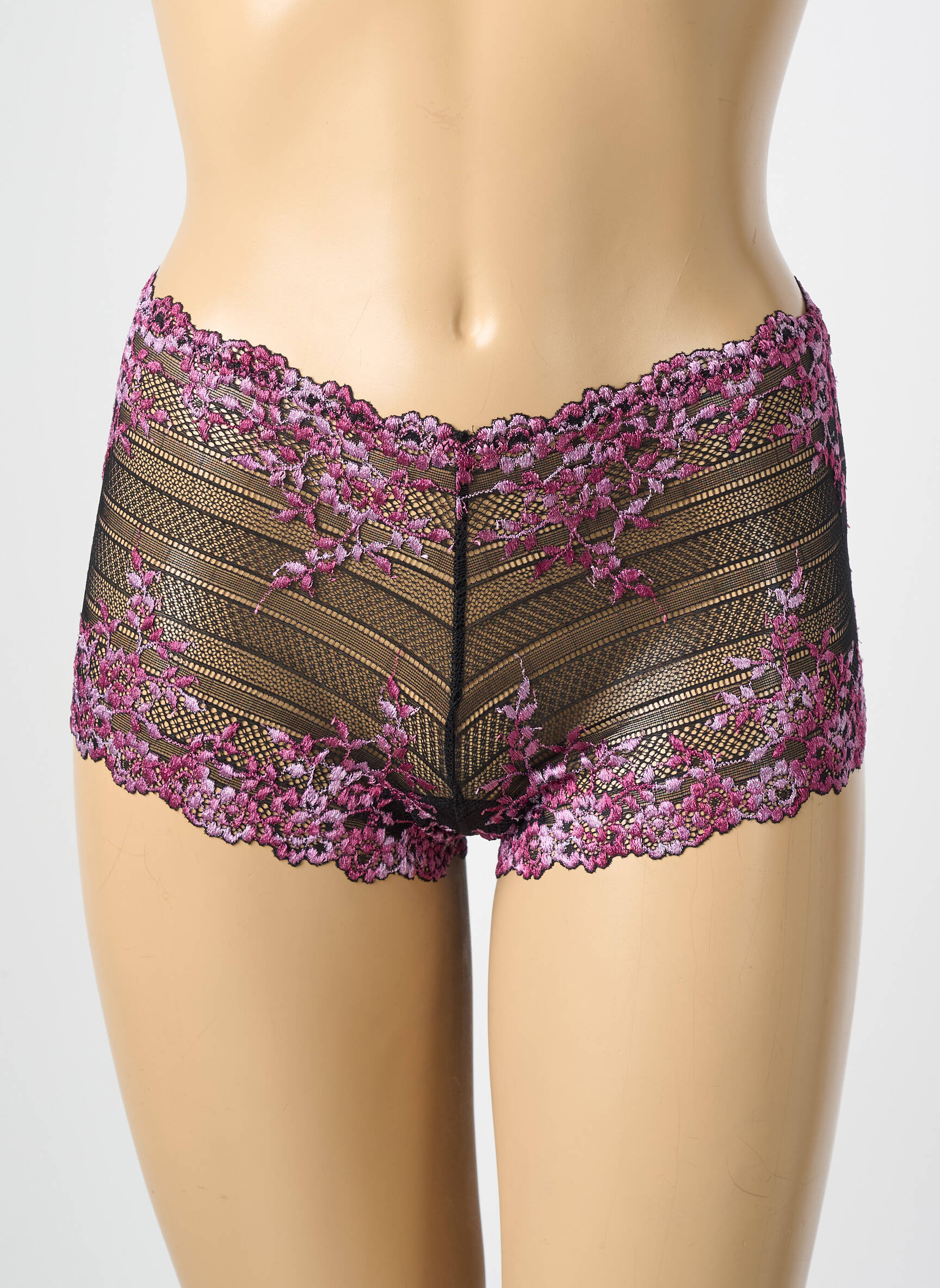 Shorty légère et transparente noir WACOAL femme