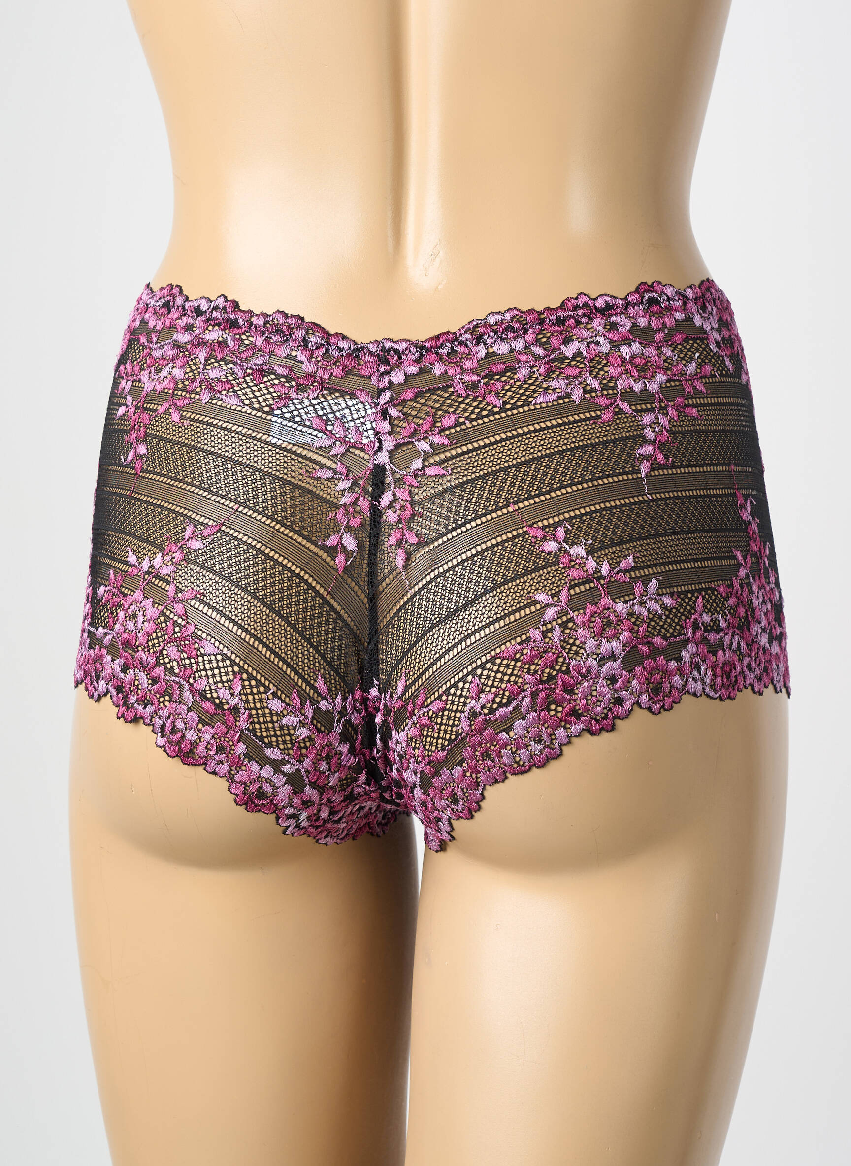 Shorty légère et transparente noir WACOAL femme