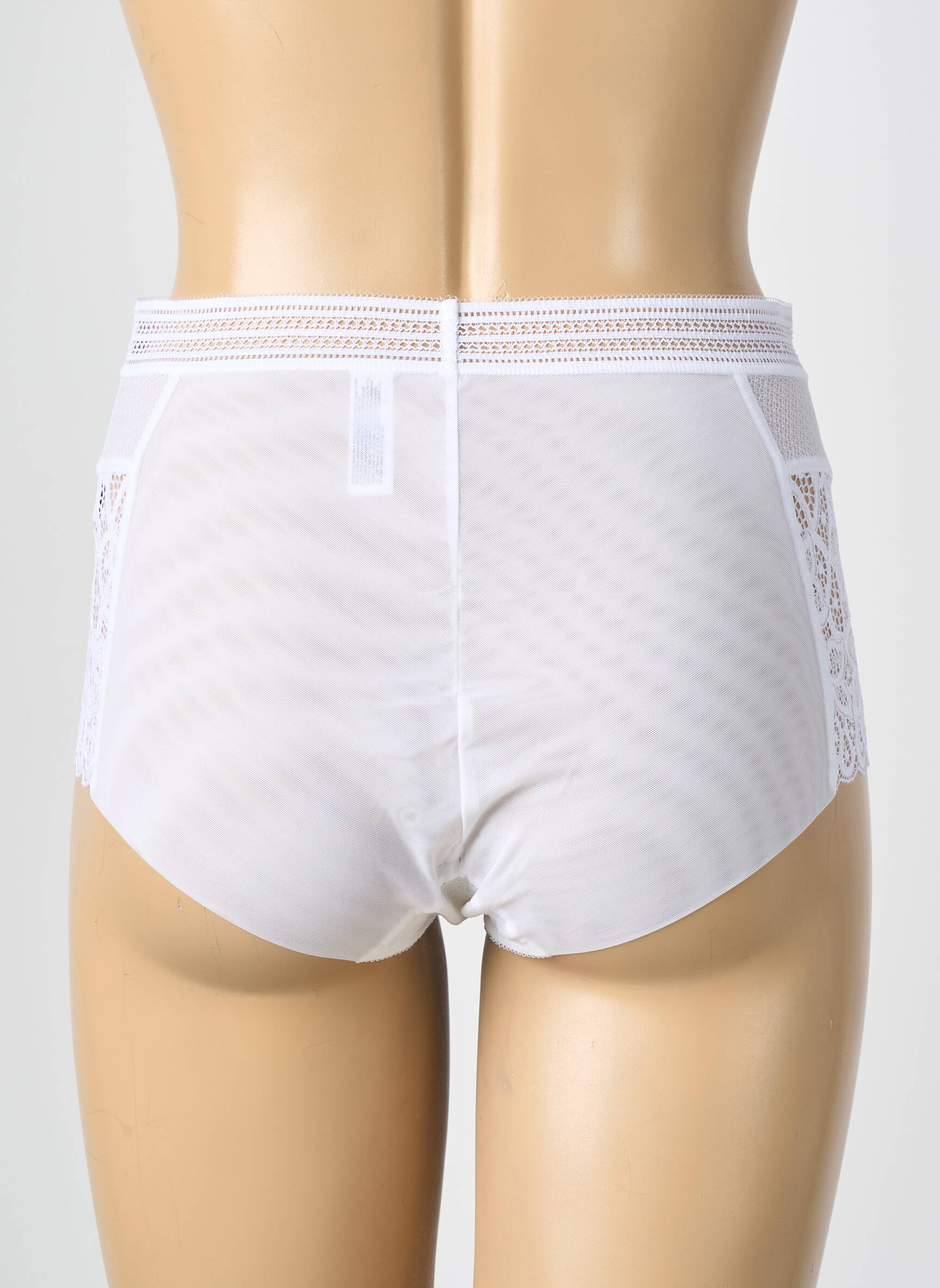 Culotte haute légère et transparente blanc WACOAL femme