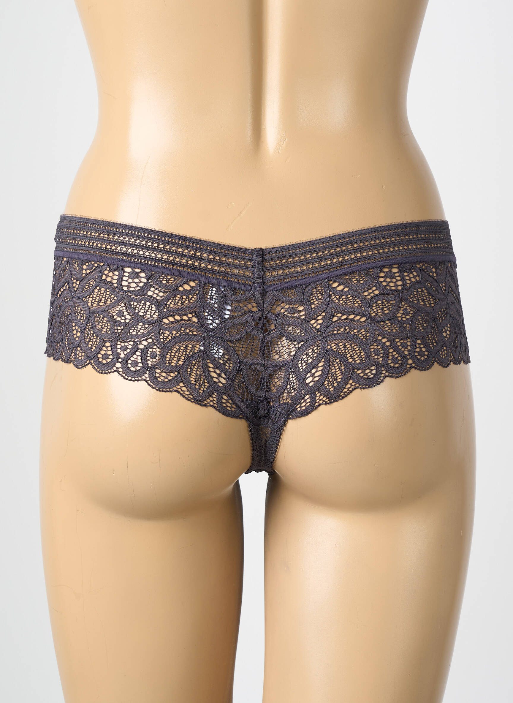 Tanga légère et transparente gris WACOAL femme