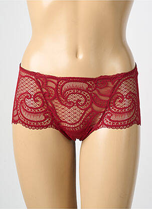 Culotte haute légère et transparente rouge WACOAL femme
