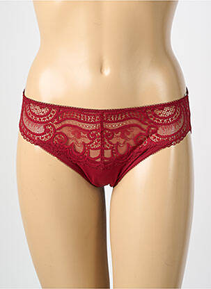 Culotte tissage dentelle rouge WACOAL femme