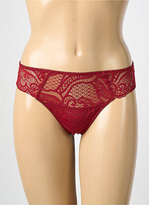 String tissage dentelle rouge WACOAL femme