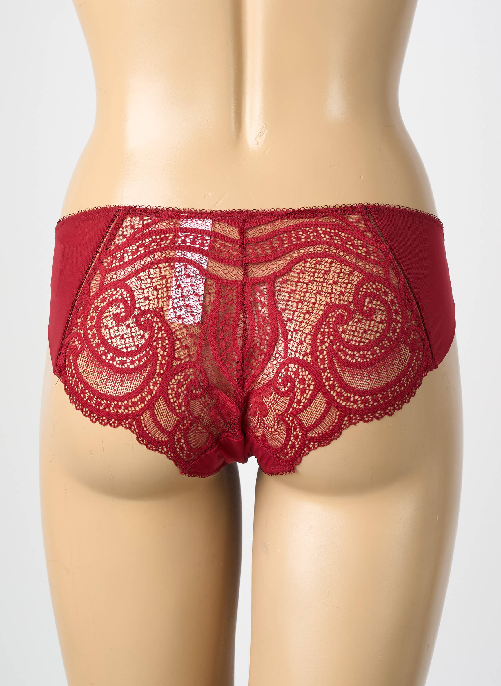 Culotte tissage dentelle rouge WACOAL femme