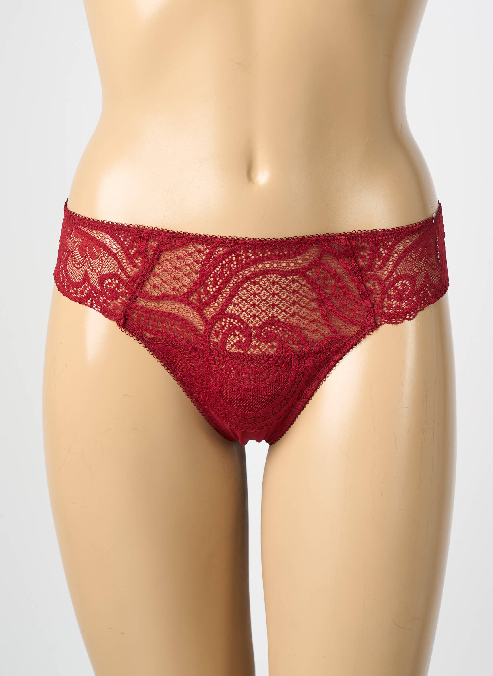 String tissage dentelle rouge WACOAL femme