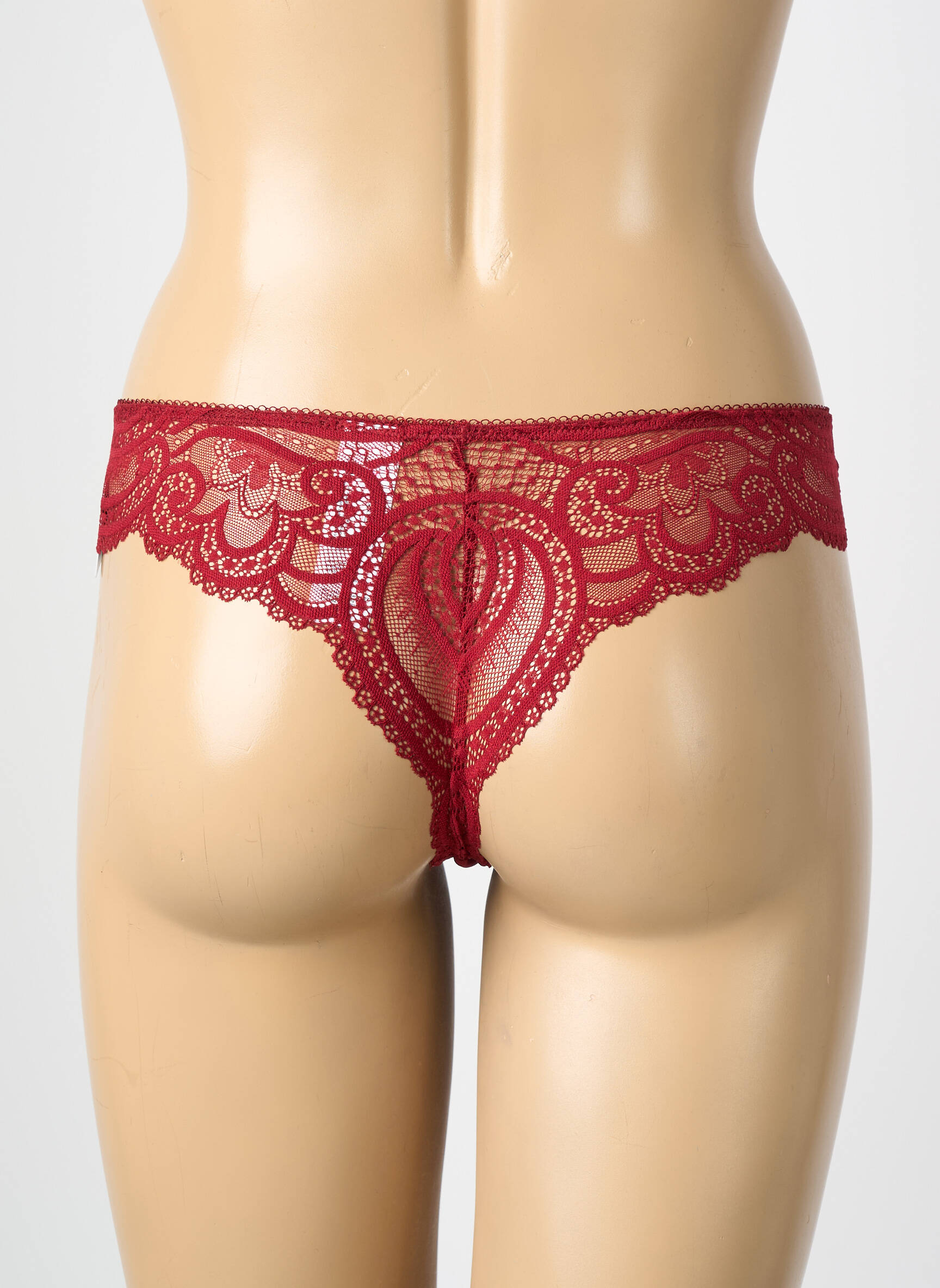 String tissage dentelle rouge WACOAL femme
