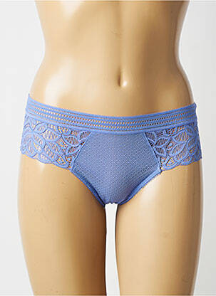 Tanga stretch bleu WACOAL femme