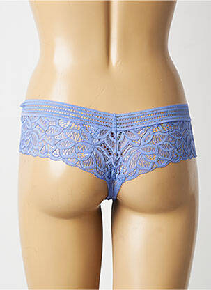 Tanga stretch bleu WACOAL femme