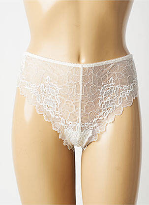 Tanga effet matière satinée beige WACOAL femme