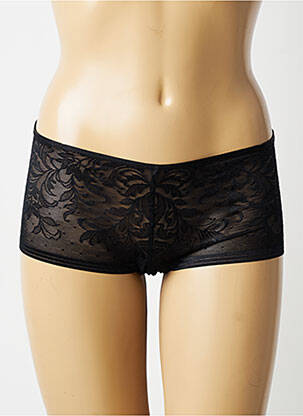 Shorty effet matière satinée noir WACOAL femme