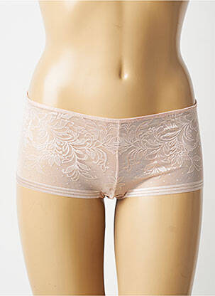 Shorty effet matière satinée rose WACOAL femme