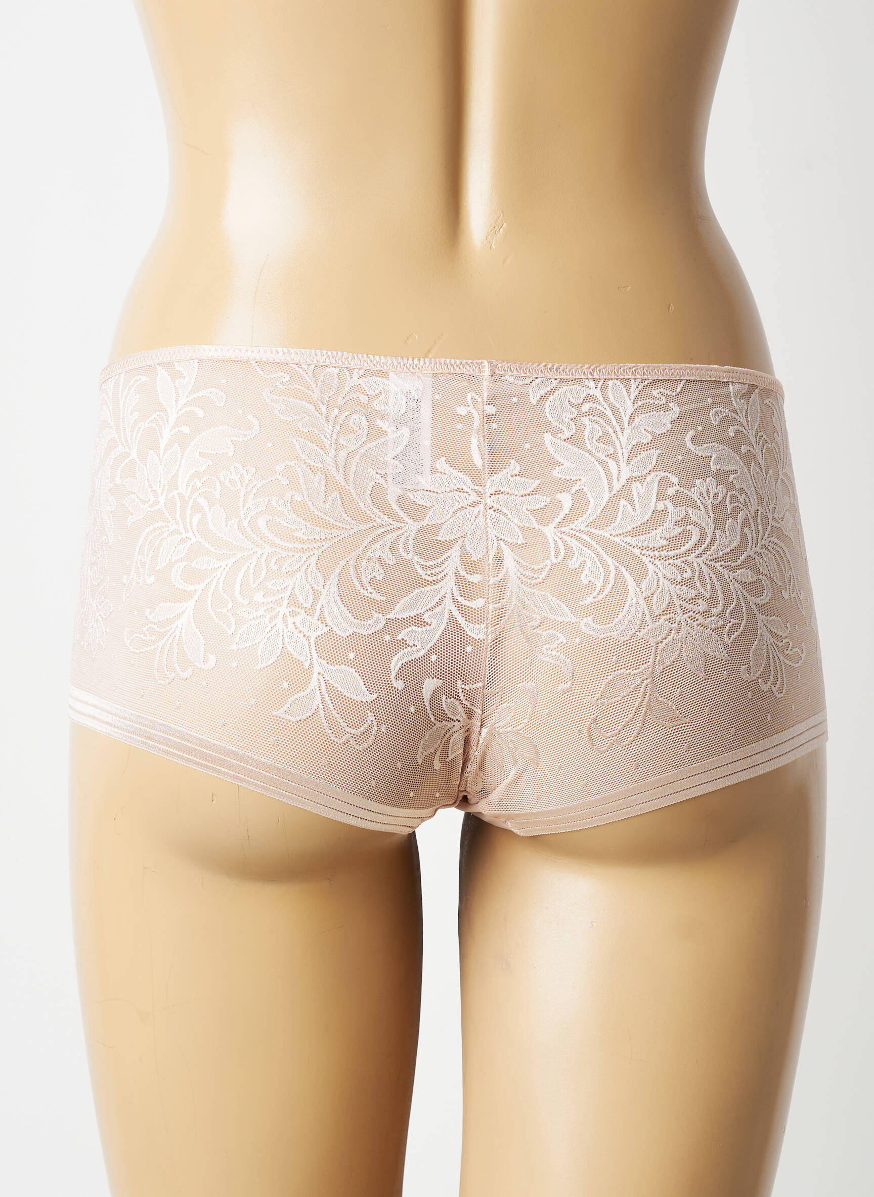 Shorty effet matière satinée rose WACOAL femme