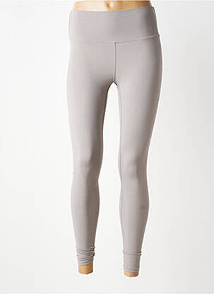 Legging taille haute taille haute gris LUNE ACTIVE femme