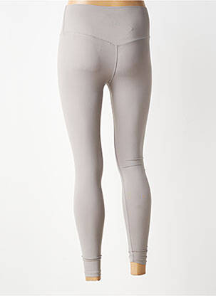 Legging taille haute taille haute gris LUNE ACTIVE femme