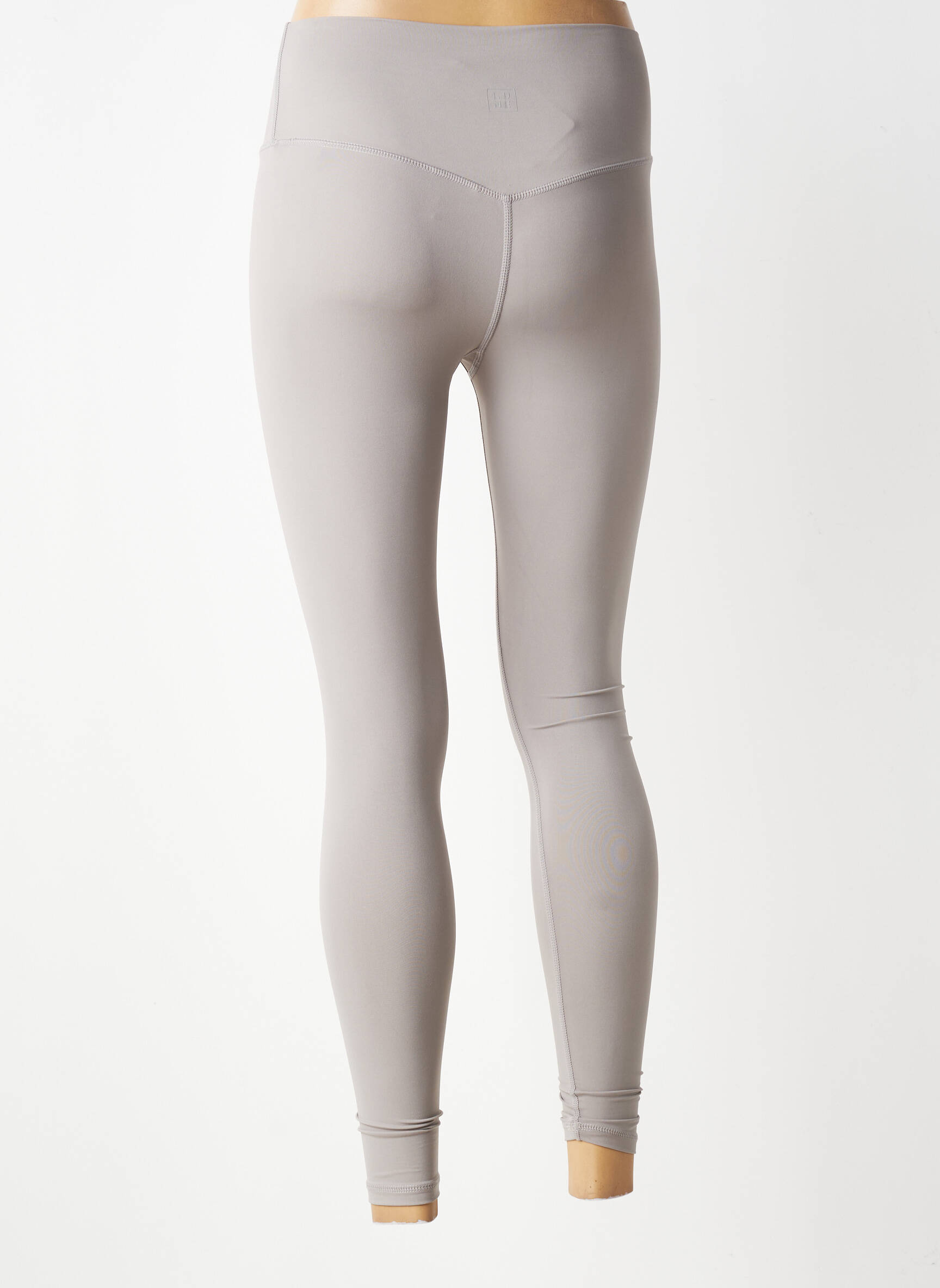 Legging taille haute taille haute gris LUNE ACTIVE femme