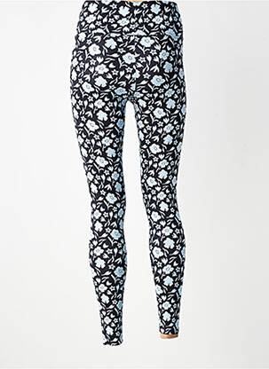 Legging effet matière satinée taille normale bleu NORBA femme
