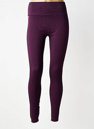 Legging sans repassage taille normale violet LUNE ACTIVE femme