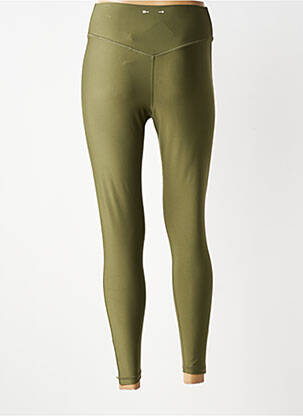 Legging effet matière satinée taille normale vert THE UPSIDE femme
