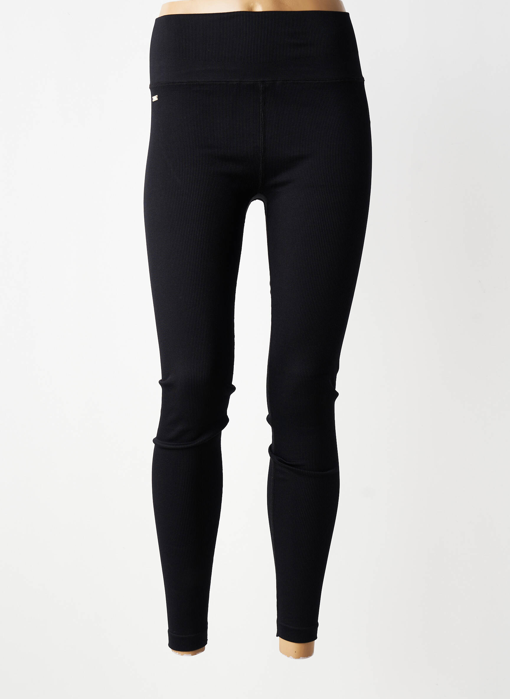 Legging sans repassage taille normale noir LUNE ACTIVE femme