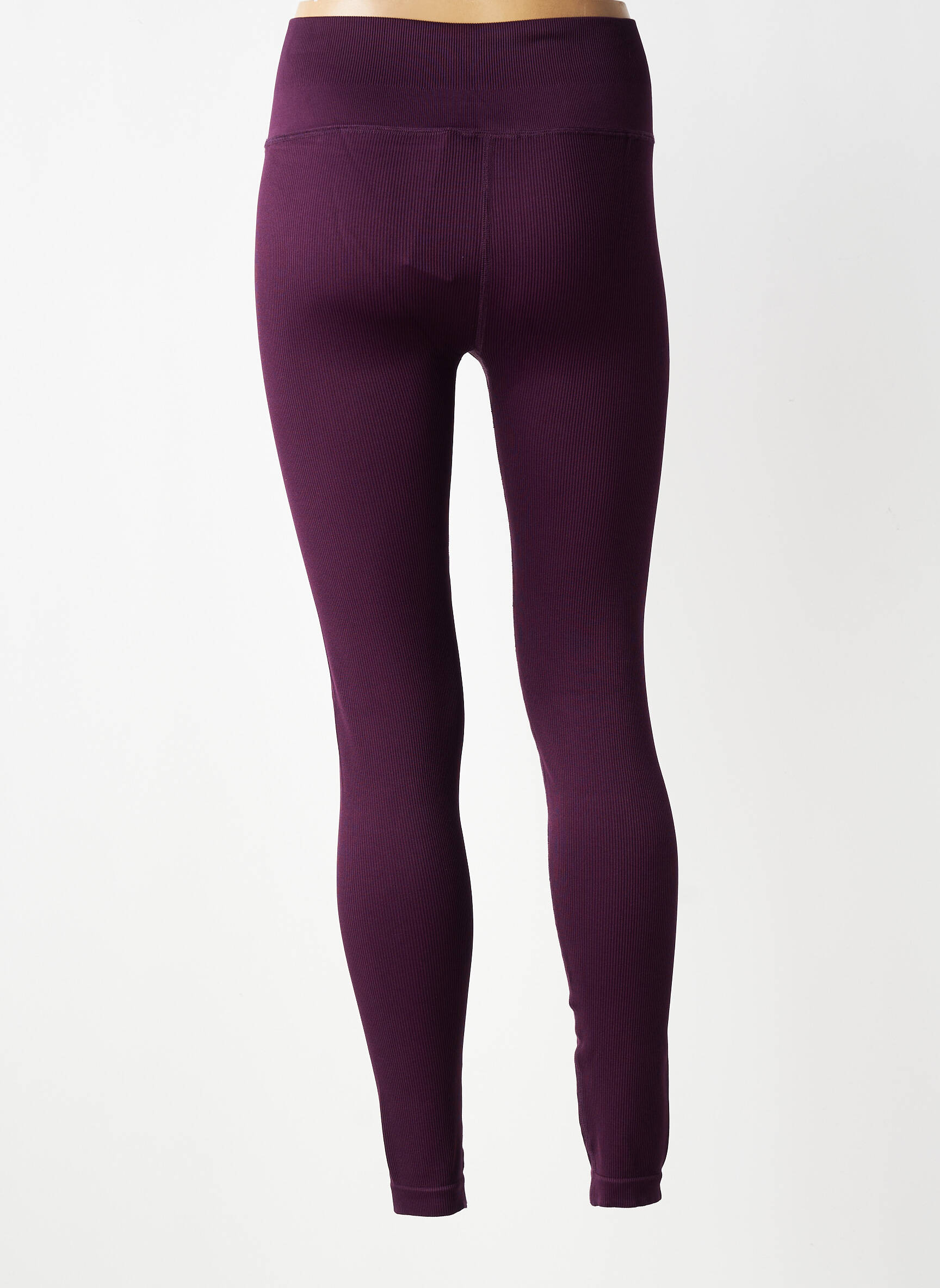 Legging sans repassage taille normale violet LUNE ACTIVE femme