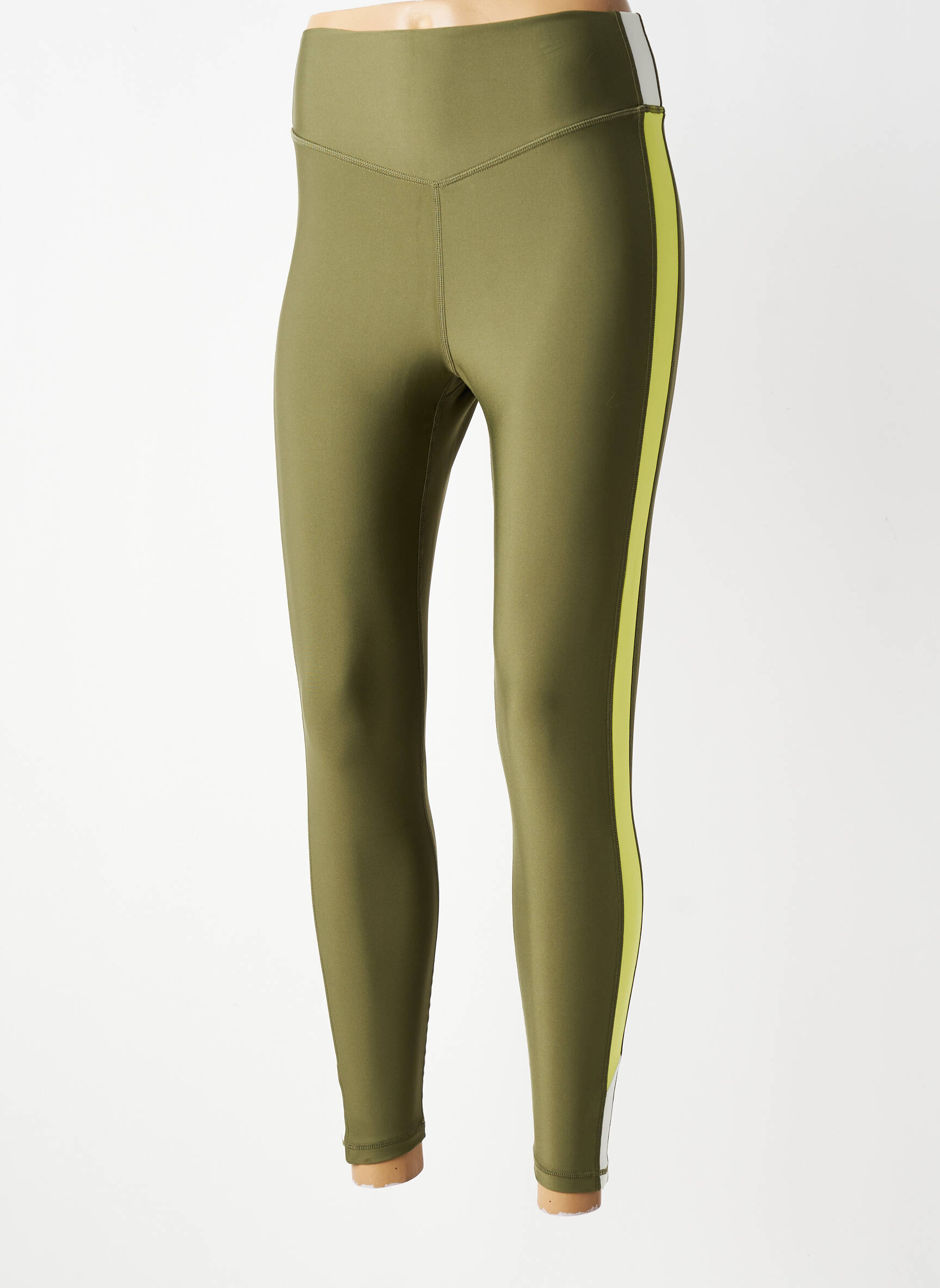 Legging effet matière satinée taille normale vert THE UPSIDE femme