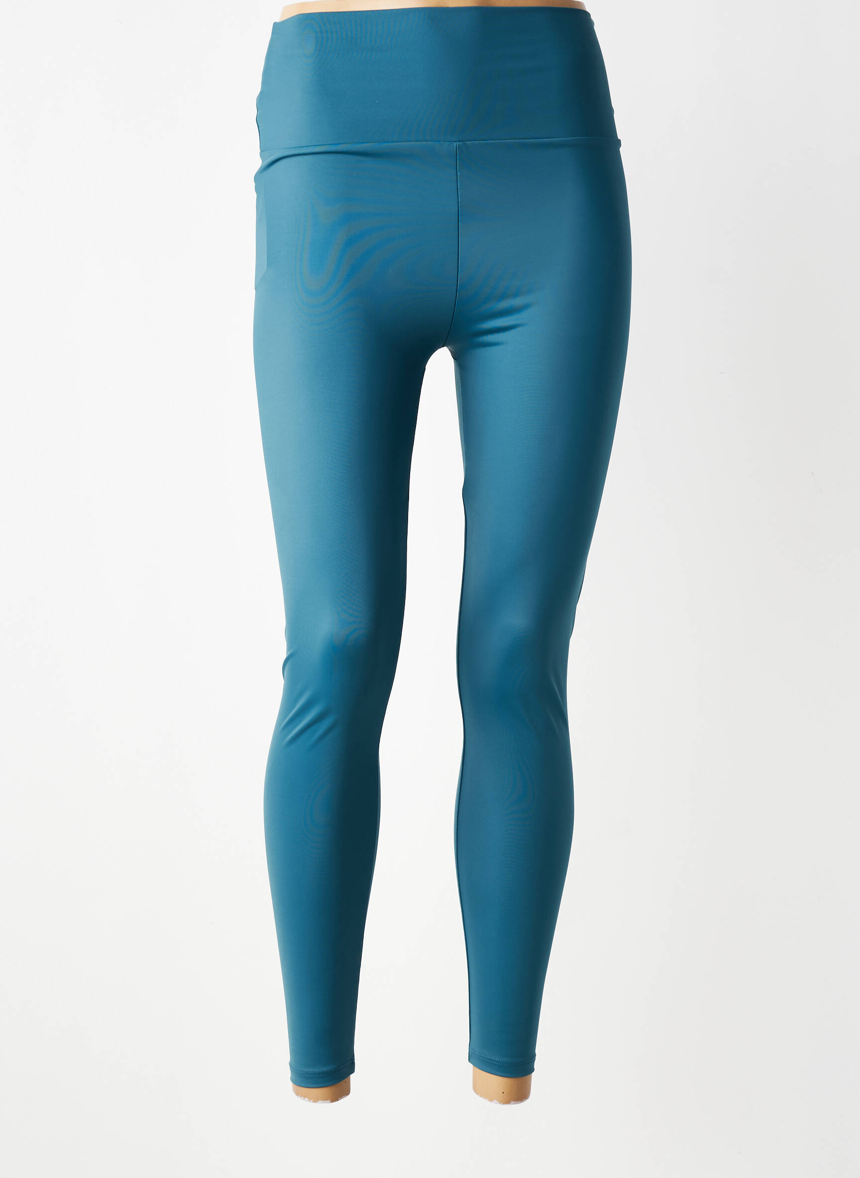 Legging effet matière satinée taille normale bleu LANSTON SPORT femme