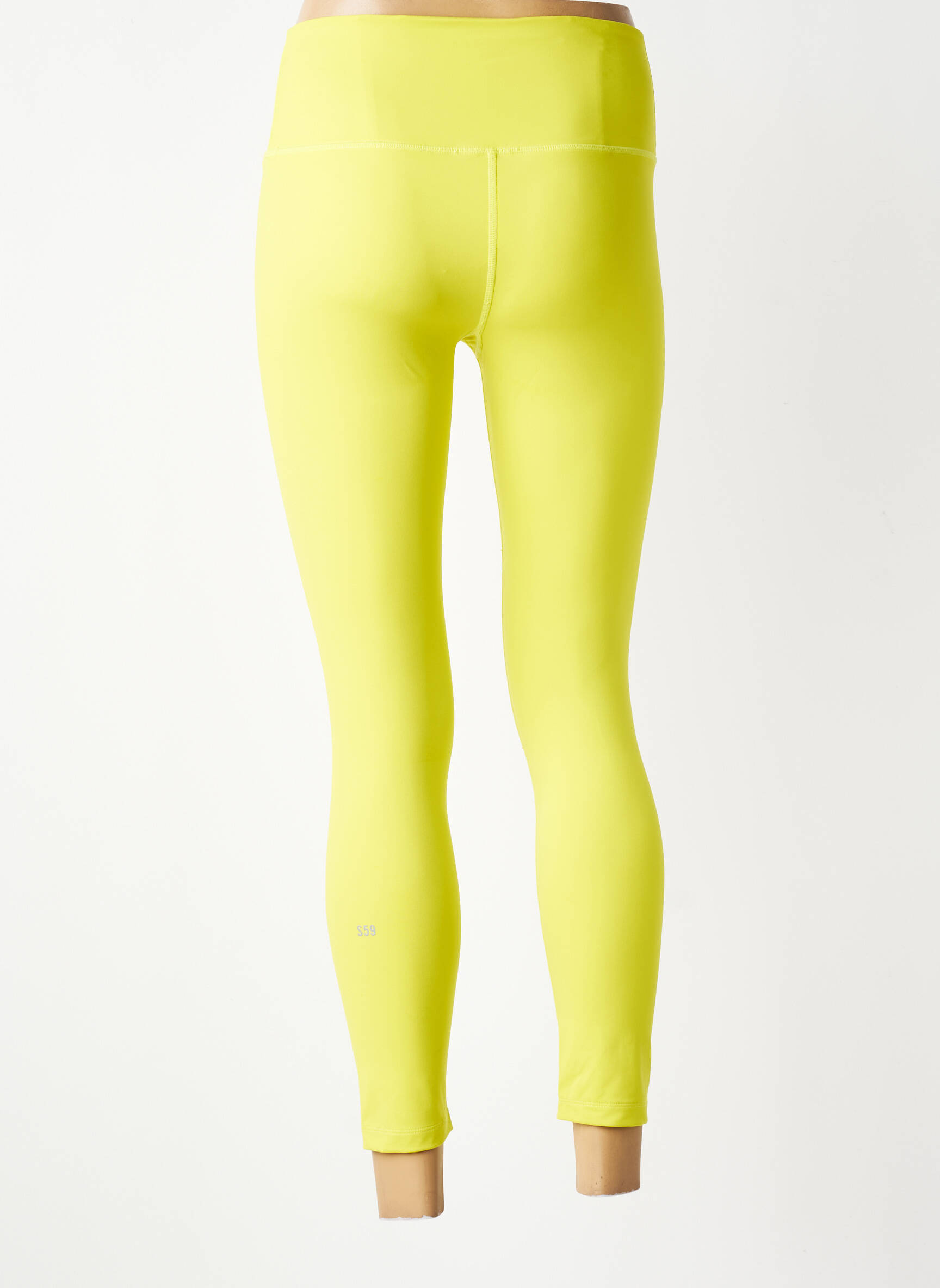 Legging effet matière satinée taille normale jaune SPLITS59 femme