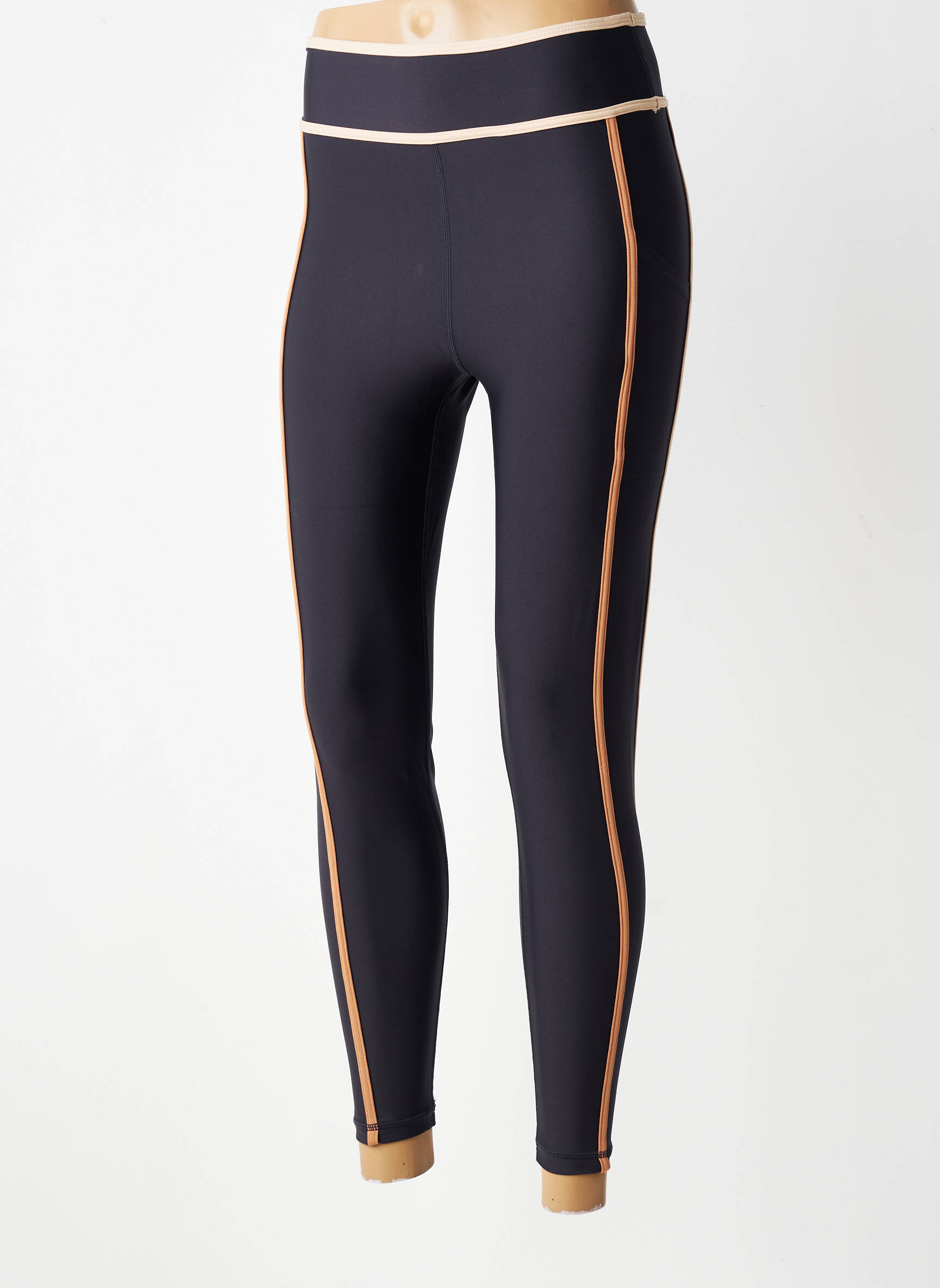Legging effet matière satinée taille normale noir THE UPSIDE femme