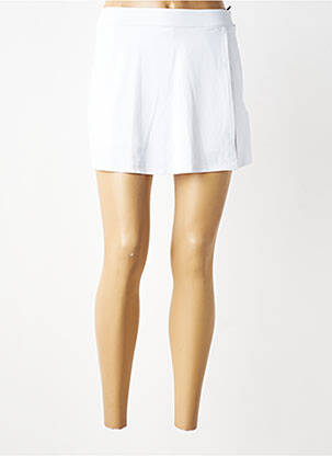 Jupe short stretch blanc ELEVEN femme