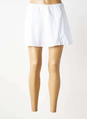 Jupe short stretch blanc ELEVEN femme