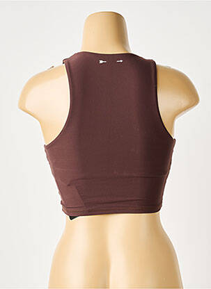 Soutien-gorge effet matière satinée brassieres marron THE UPSIDE femme