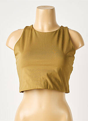Soutien-gorge effet matière satinée brassieres vert GIRLFRIEND COLLECTIVE femme