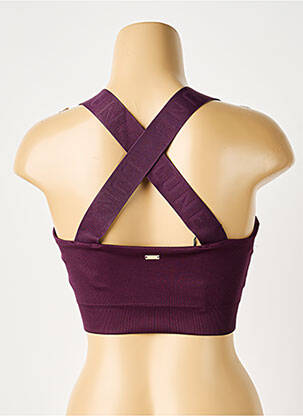 Soutien-gorge effet matière satinée brassieres violet LUNE ACTIVE femme