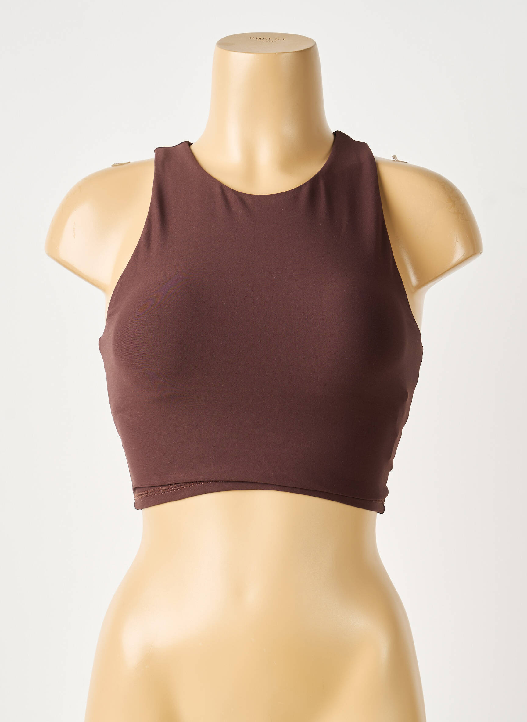 Soutien-gorge effet matière satinée brassieres marron THE UPSIDE femme