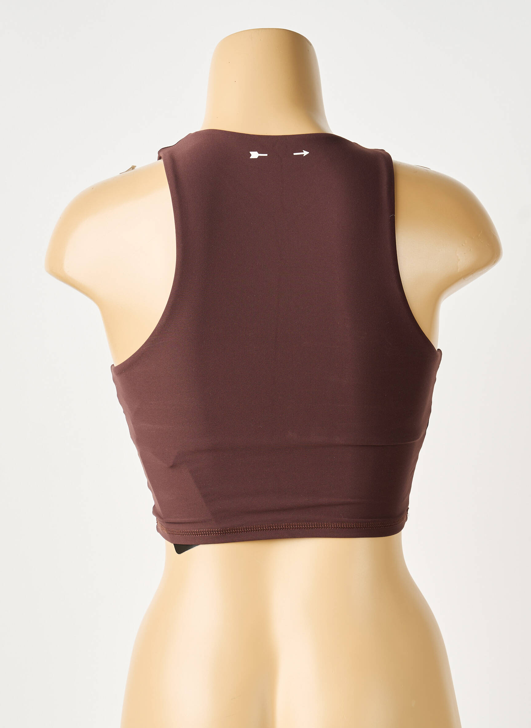 Soutien-gorge effet matière satinée brassieres marron THE UPSIDE femme