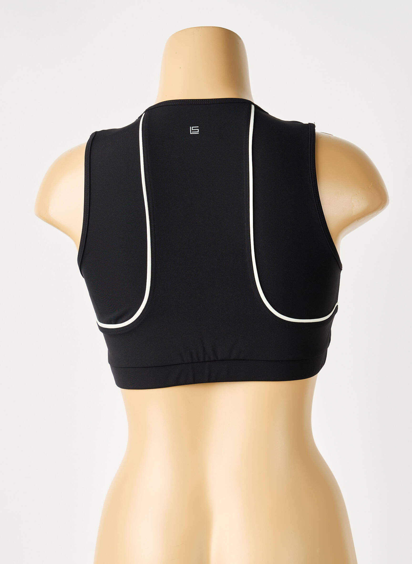 Soutien-gorge effet matière satinée brassieres noir LANSTON SPORT femme
