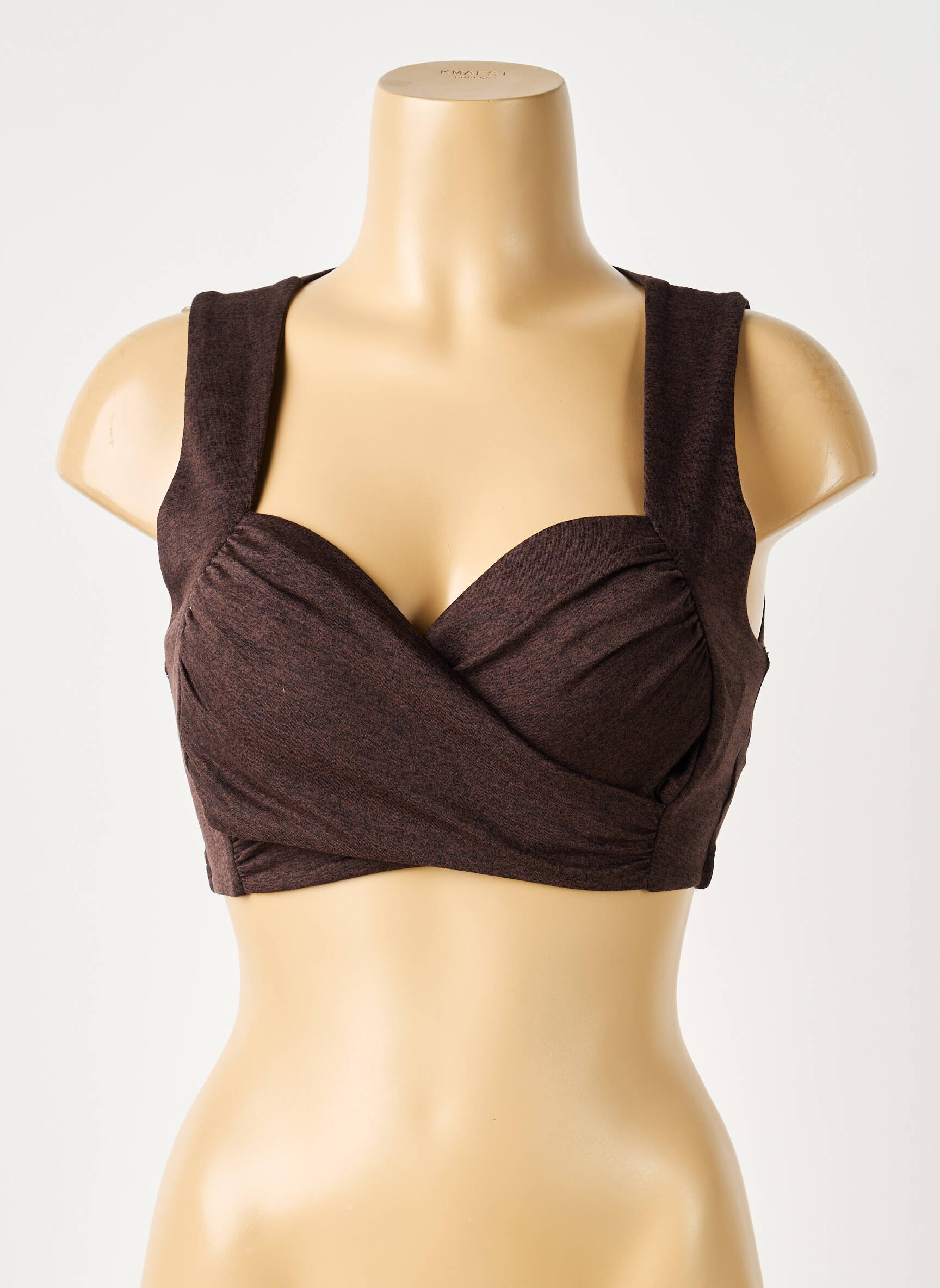 Soutien-gorge sans armature brassieres marron LANSTON SPORT femme