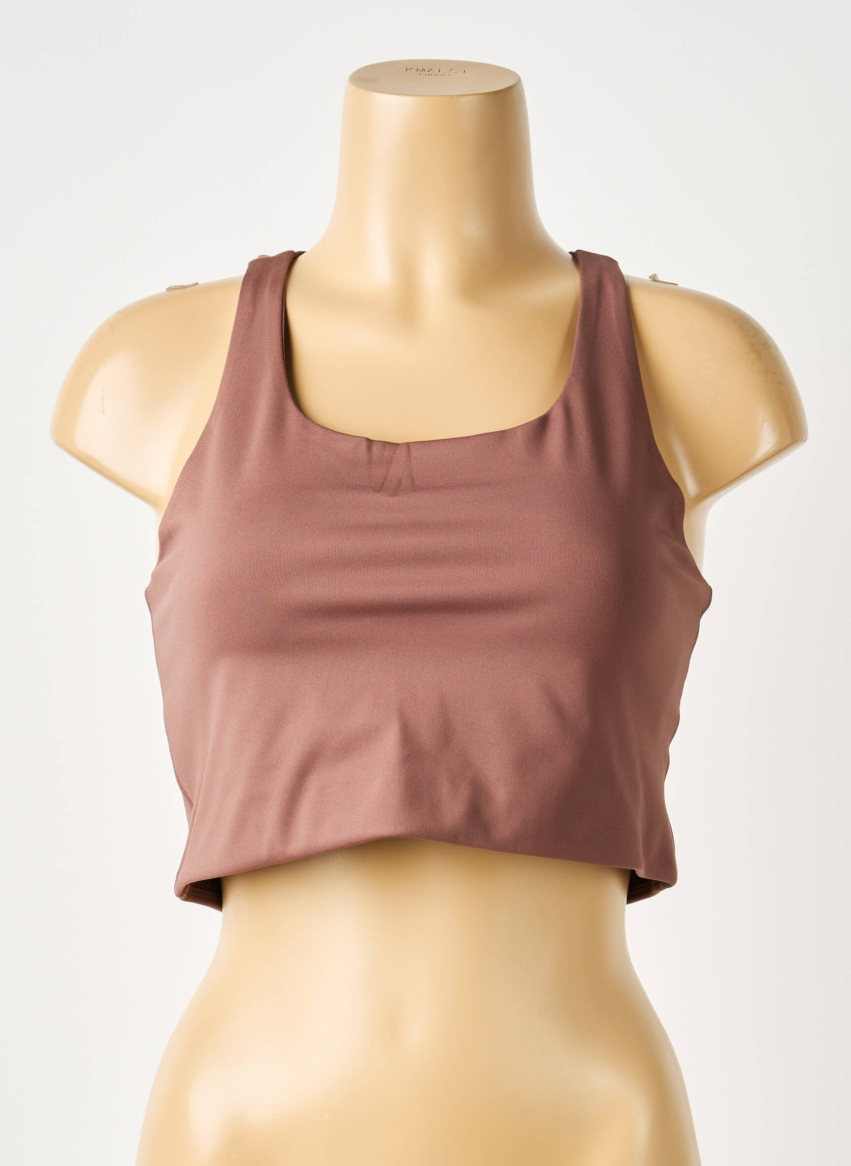 Soutien-gorge effet matière satinée brassieres marron GIRLFRIEND COLLECTIVE femme