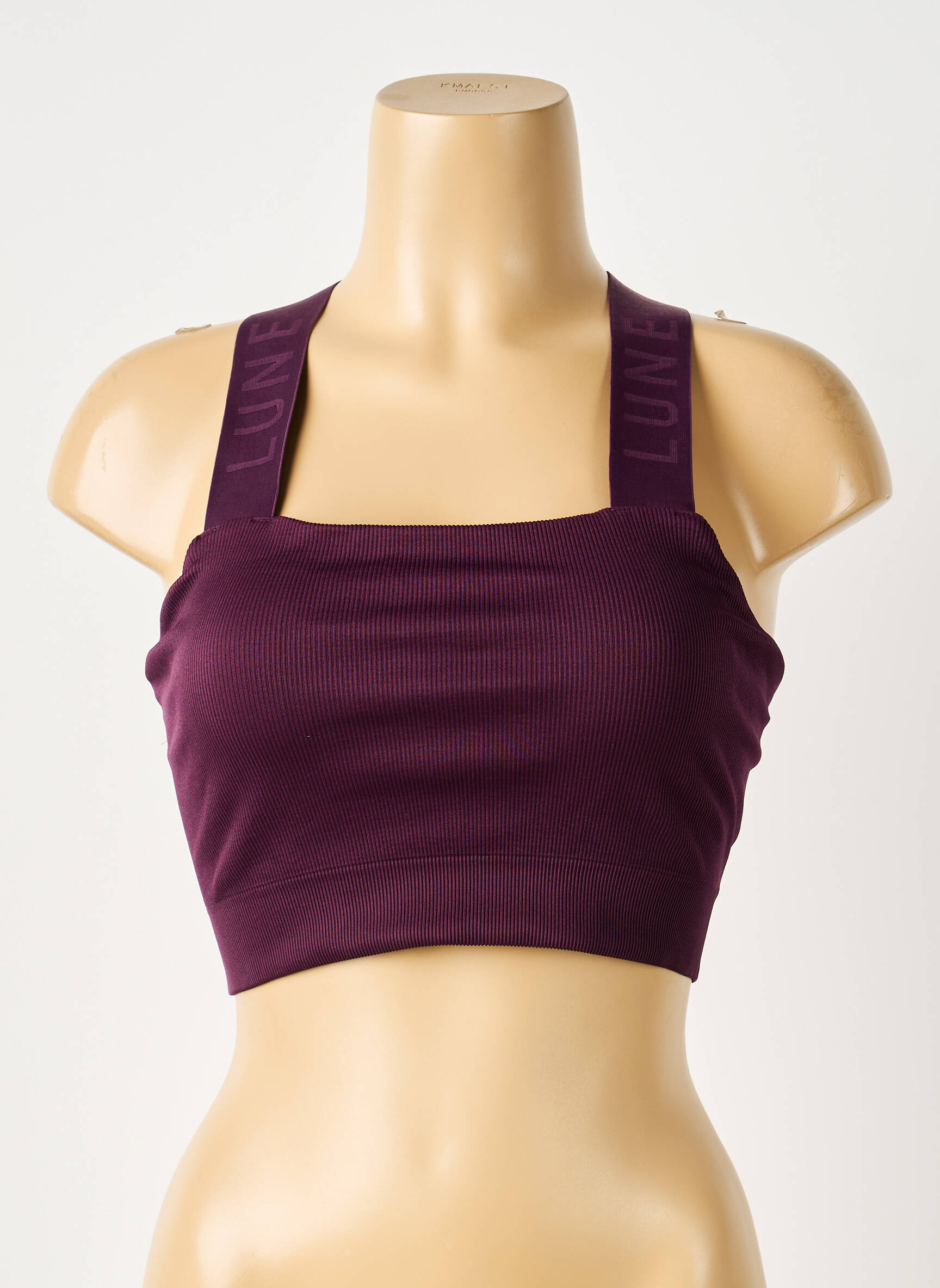Soutien-gorge effet matière satinée brassieres violet LUNE ACTIVE femme