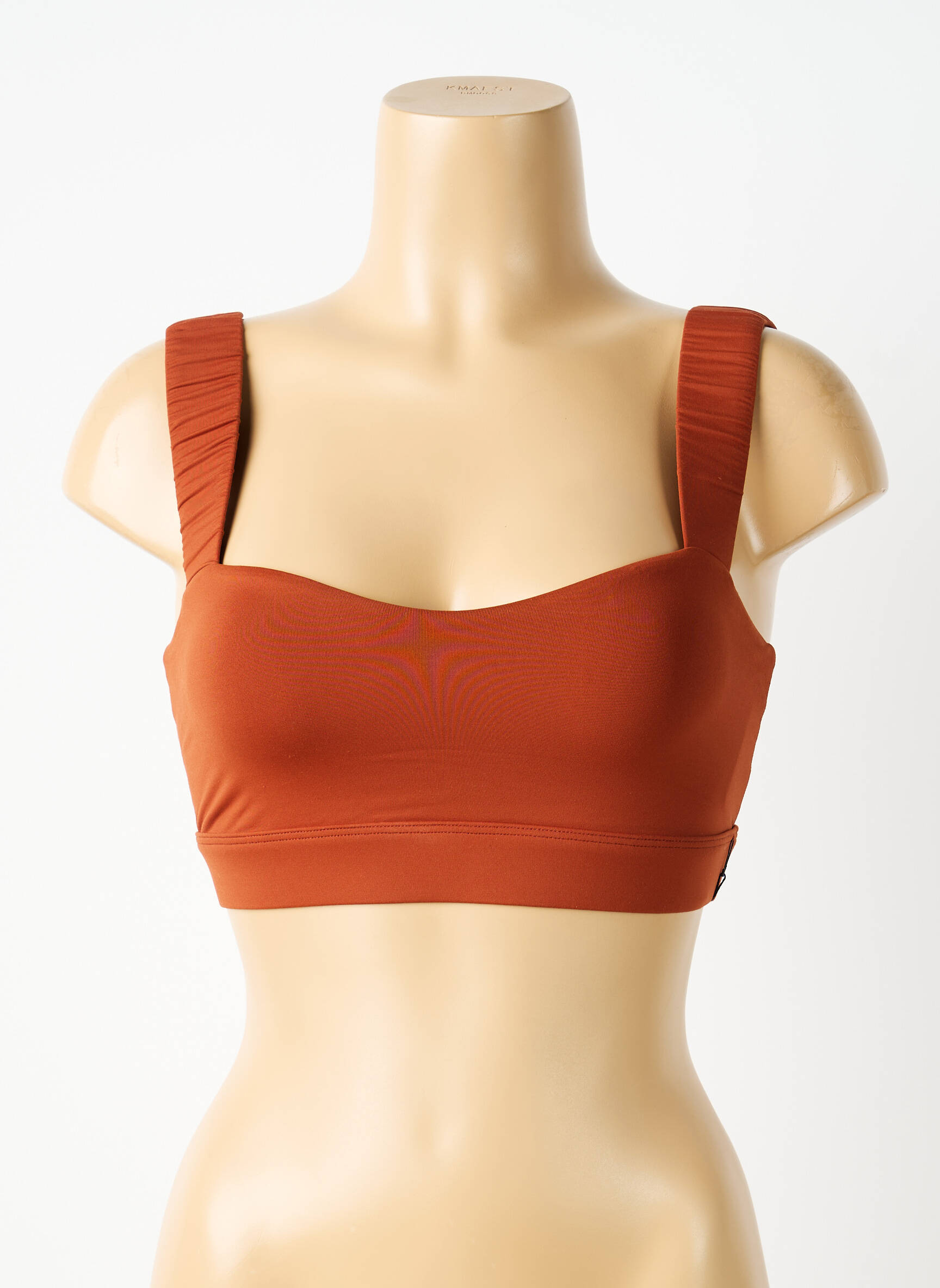 Soutien-gorge effet matière satinée brassieres marron NORBA femme