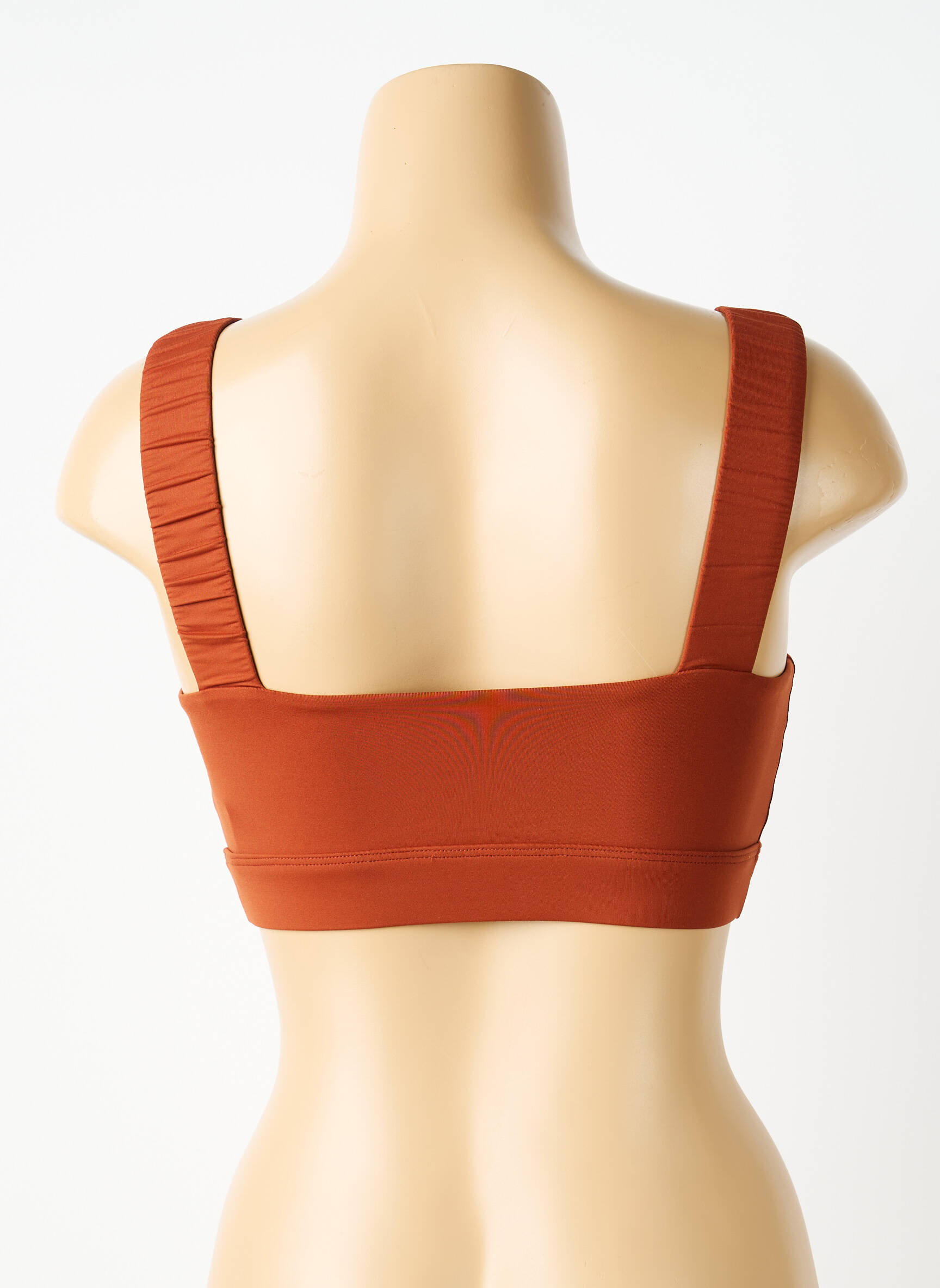 Soutien-gorge effet matière satinée brassieres marron NORBA femme