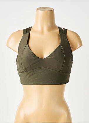 Soutien-gorge effet matière satinée brassieres vert LANSTON SPORT femme