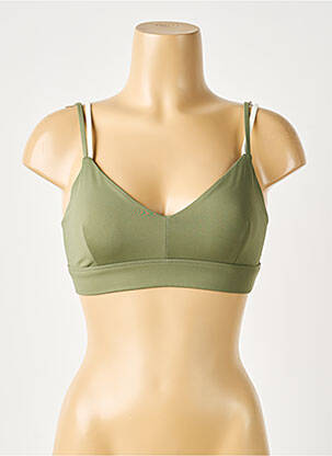 Soutien-gorge effet matière satinée brassieres vert NORBA femme