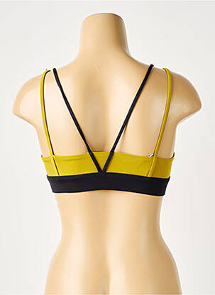 Soutien-gorge effet matière satinée brassieres jaune NORBA femme